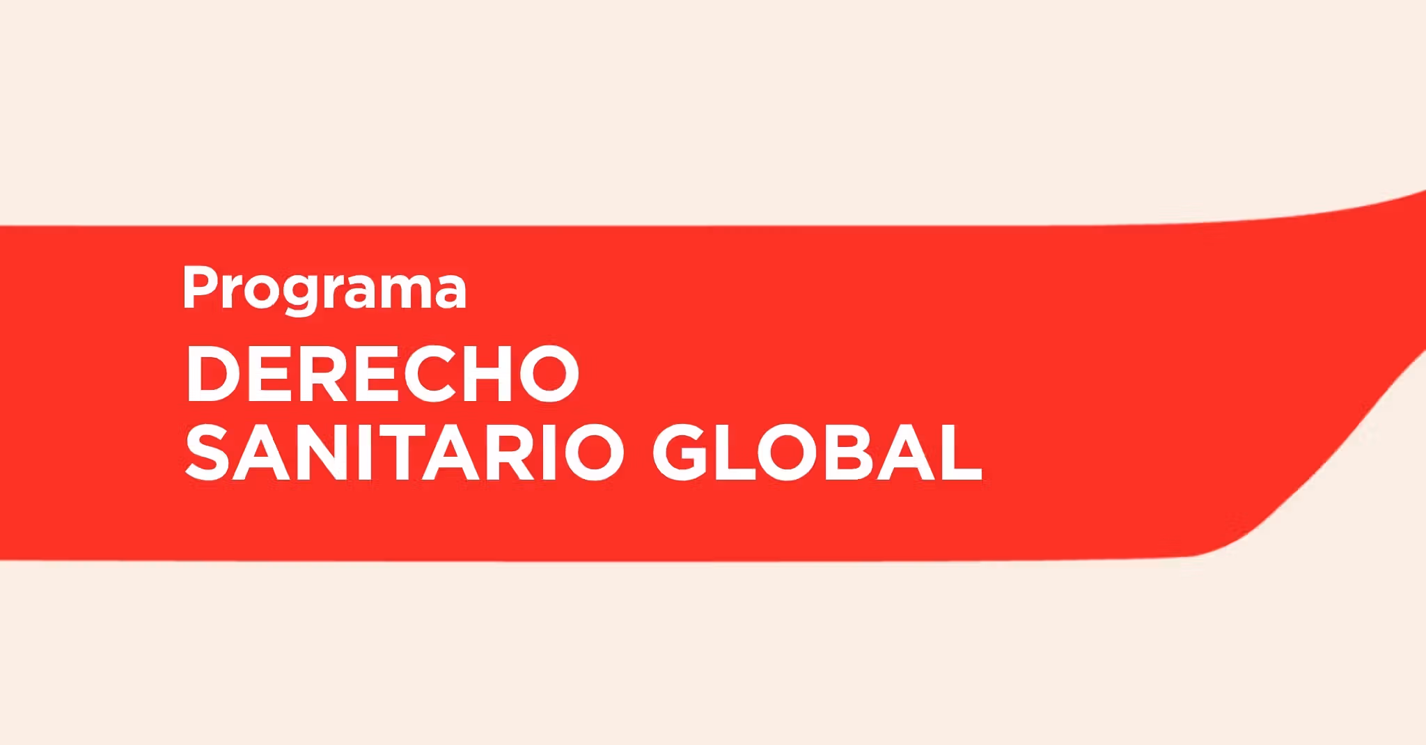 Programa | Derecho Sanitario Global